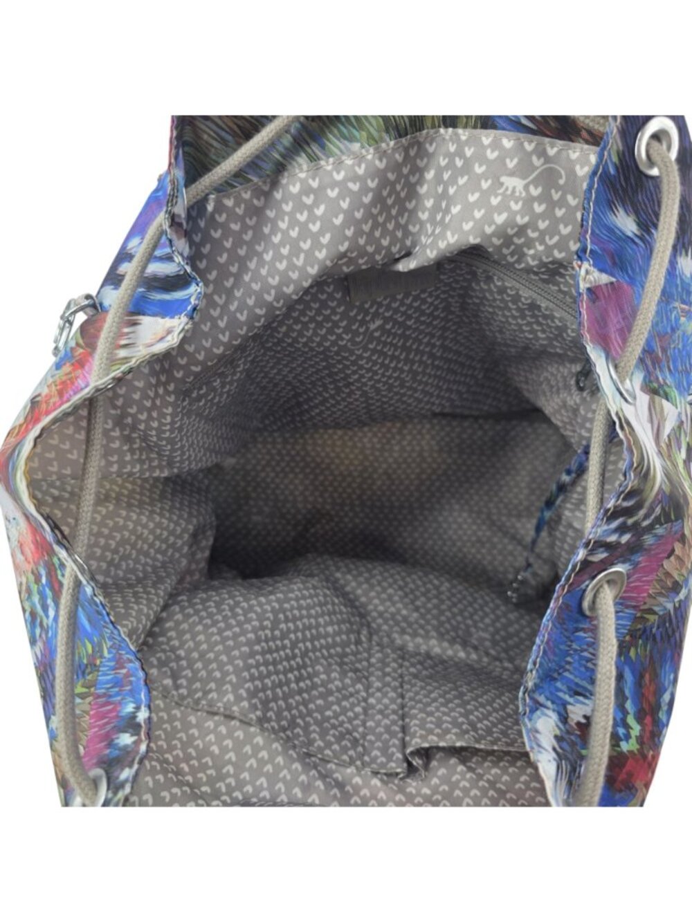 Kipling Joetsu Backpack Multicolor Abstract Pattern Multi Pocket - Picture 6 of 11